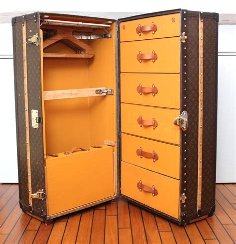 antieke louis vuitton steamer trunk|vintage Louis Vuitton wardrobe trunk.